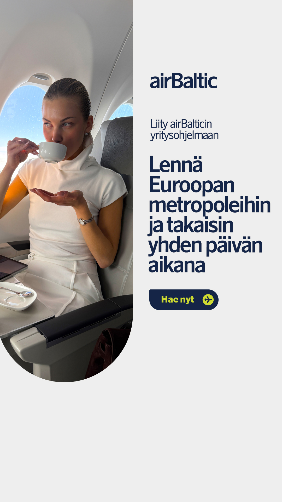 airBaltic Facebook ad