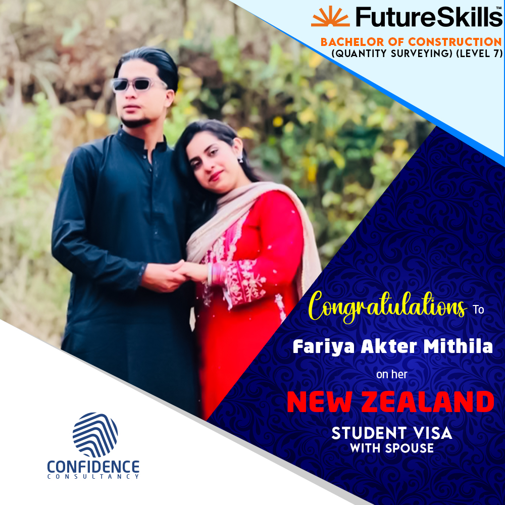 Confidence Consultancy Facebook ad: Congratulations to Fariya Akter Mithila for obtaining New…