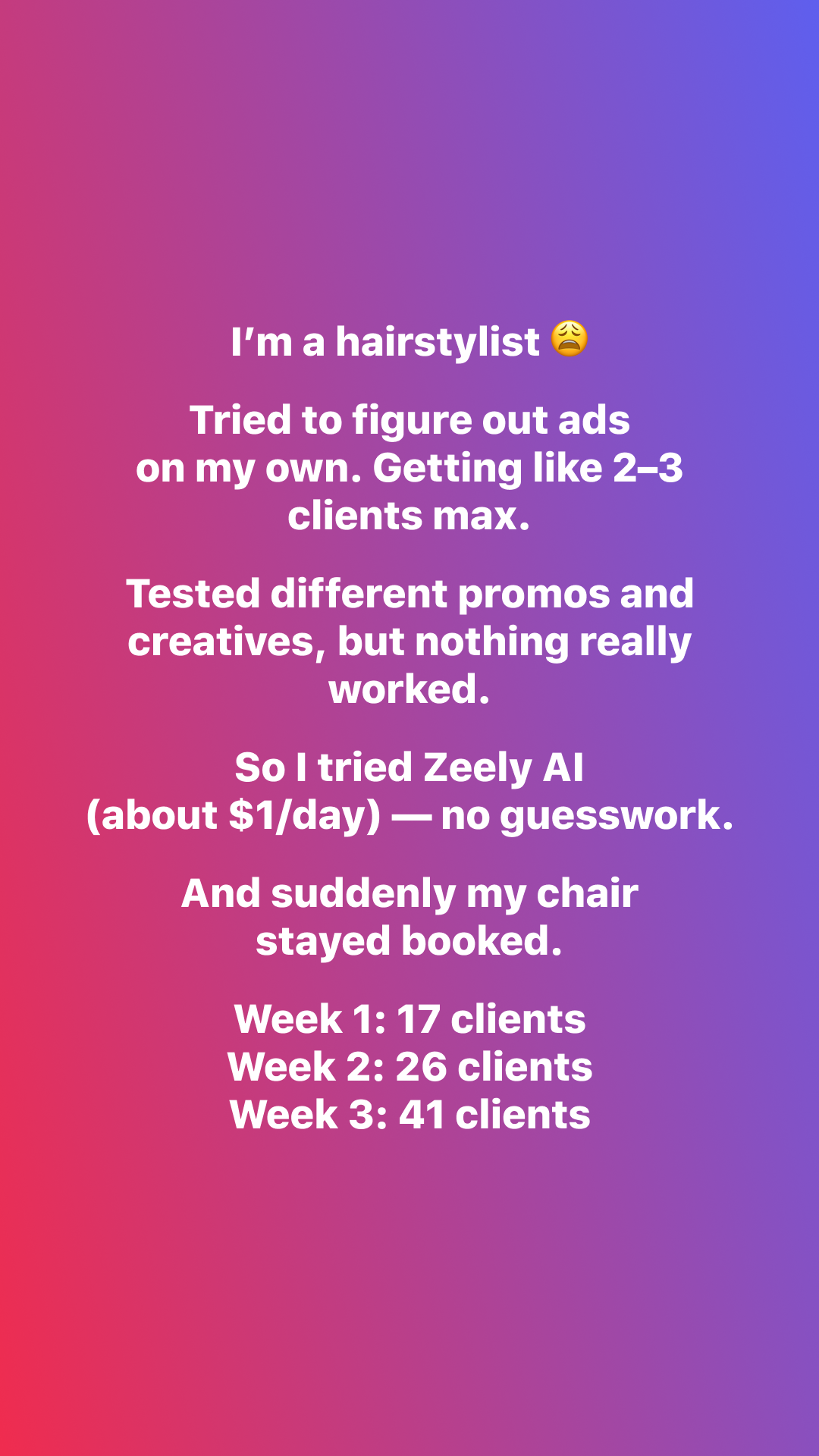 Zeely Facebook ad