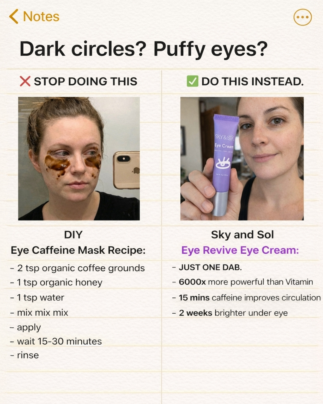Sky&sol Facebook ad