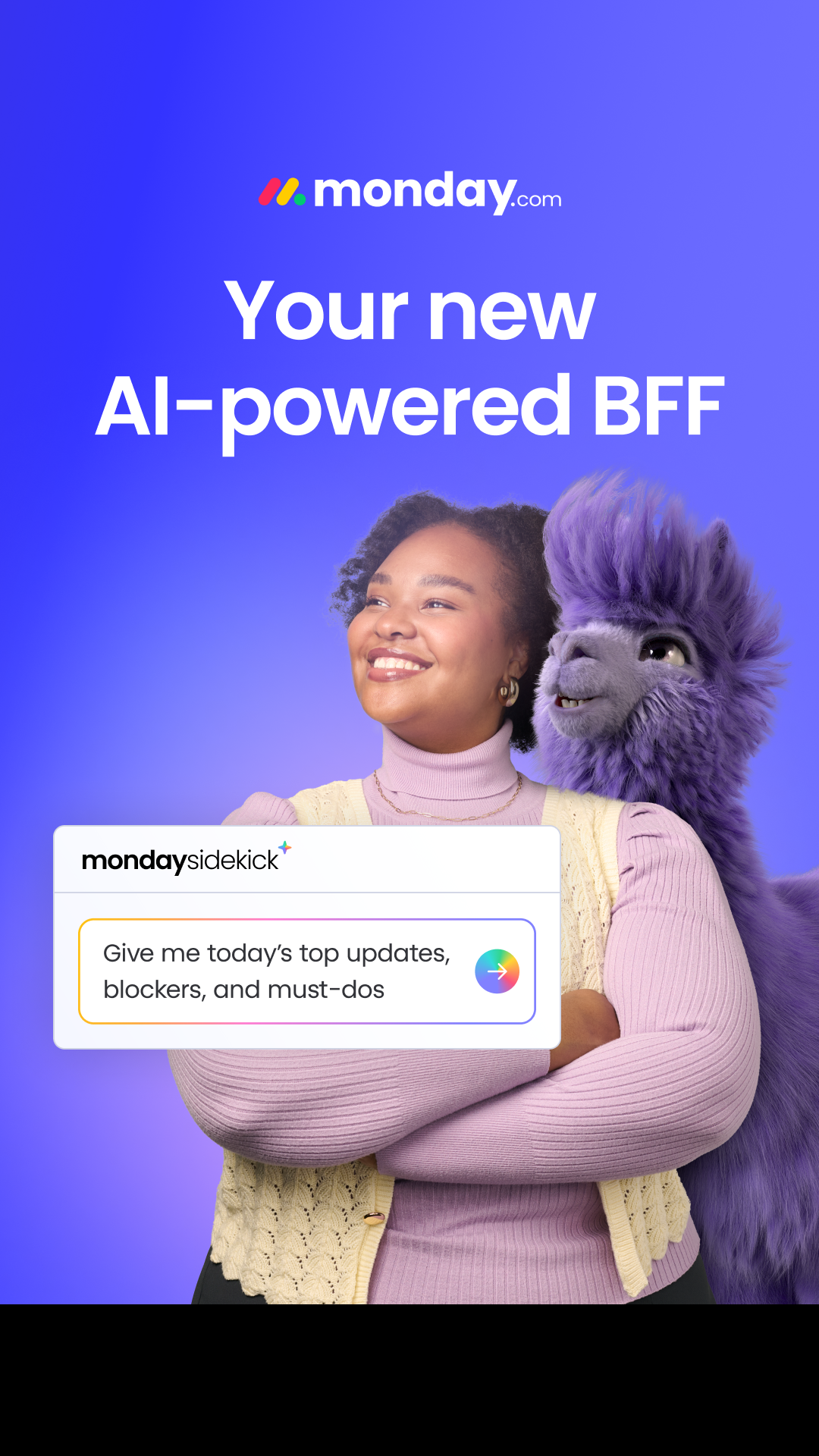 monday.com Facebook ad