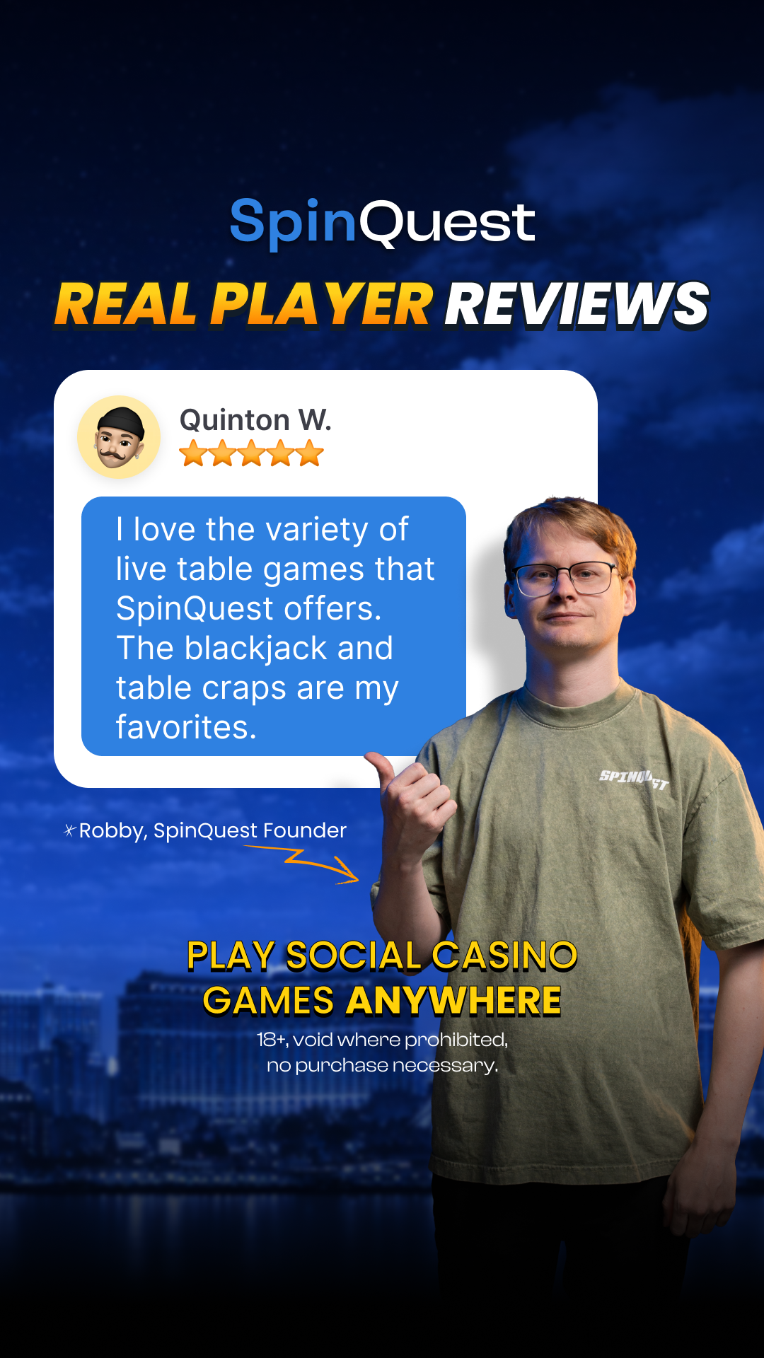 SpinQuest Casino Facebook ad