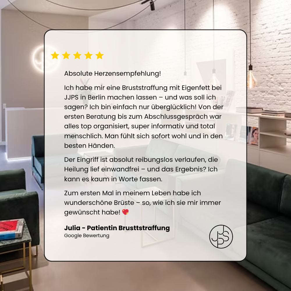 JJPS Berlin Facebook ad: Endlich die perfekte Brust für Dich