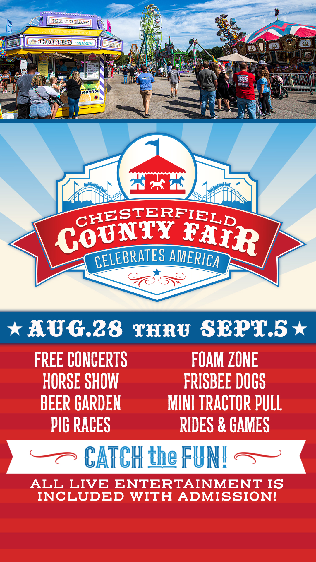 Chesterfield County Fair Association Facebook ad from Jul 28, 2026