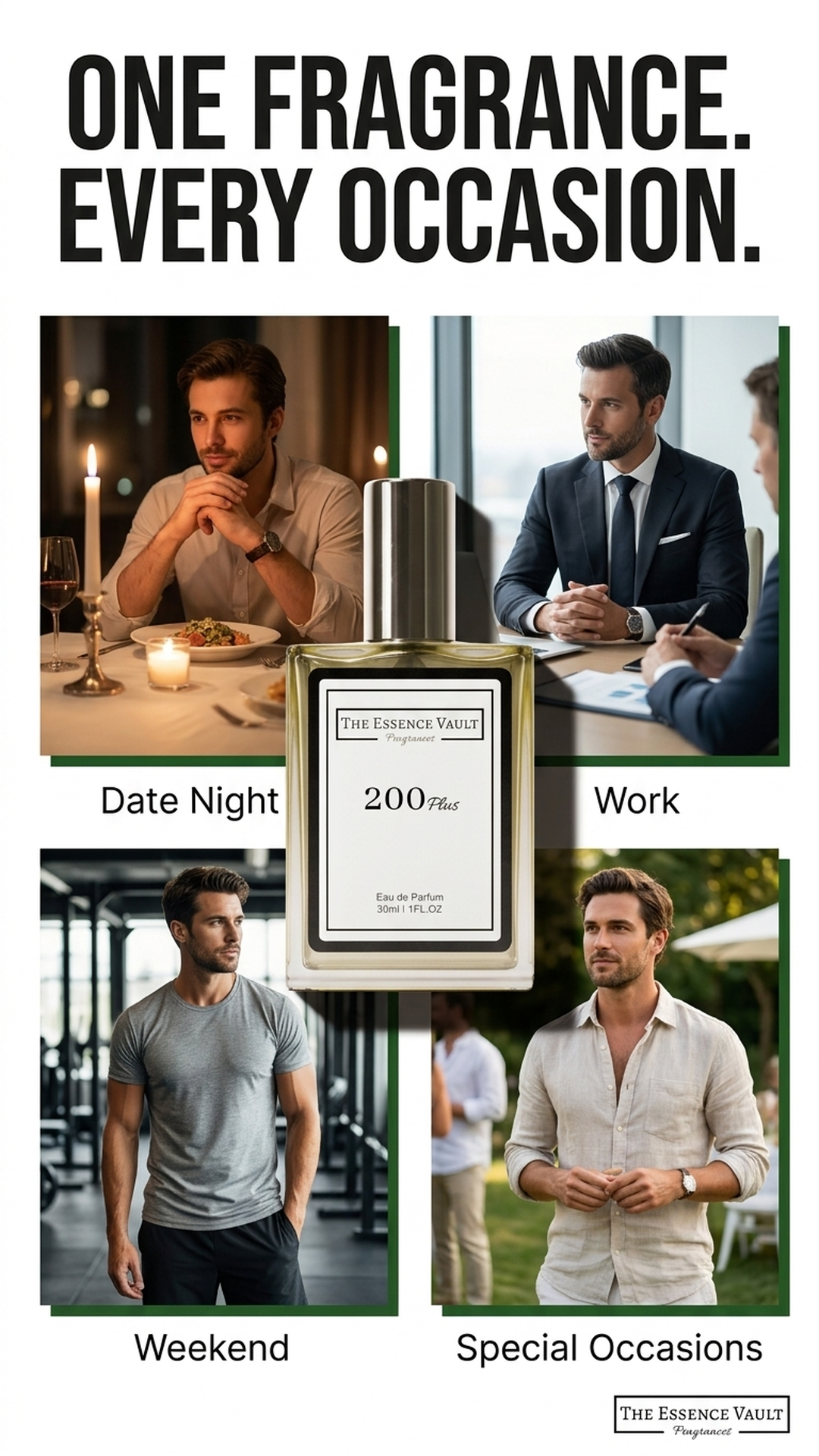 The Essence Vault Facebook ad from Mar 24, 2026