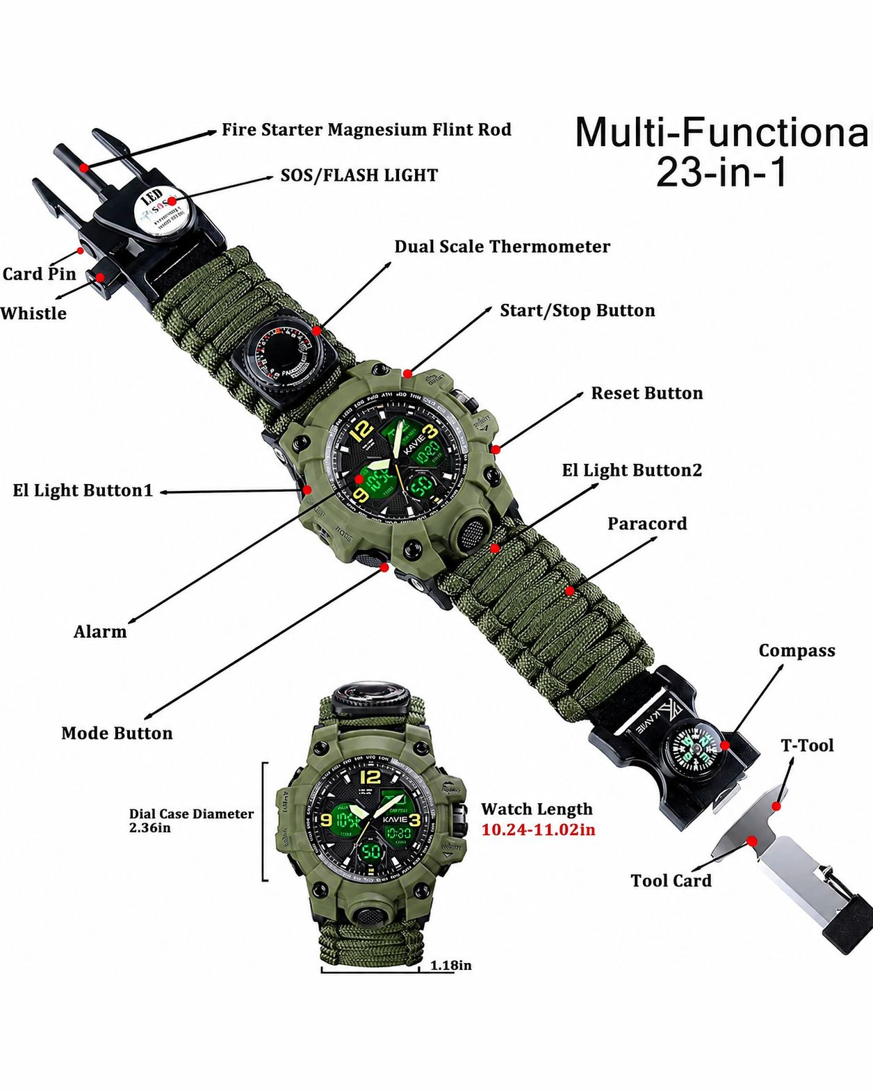 Essence Stores Facebook ad: 23 Functions. 1 Powerful Watch.