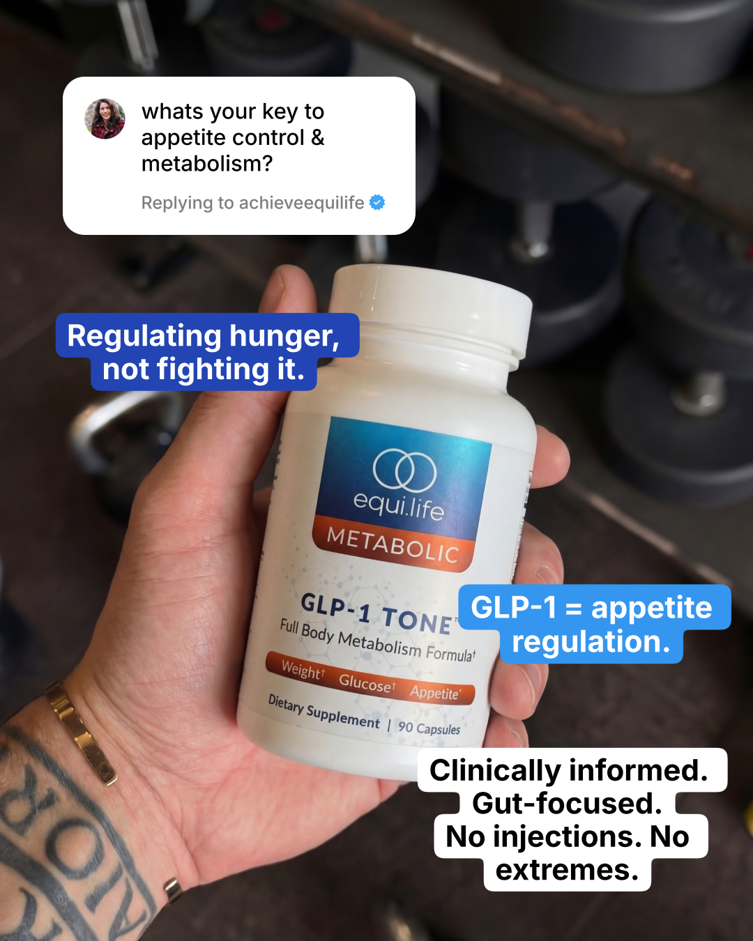 EquiLife Facebook ad: GLP-1 Tone for weight loss
