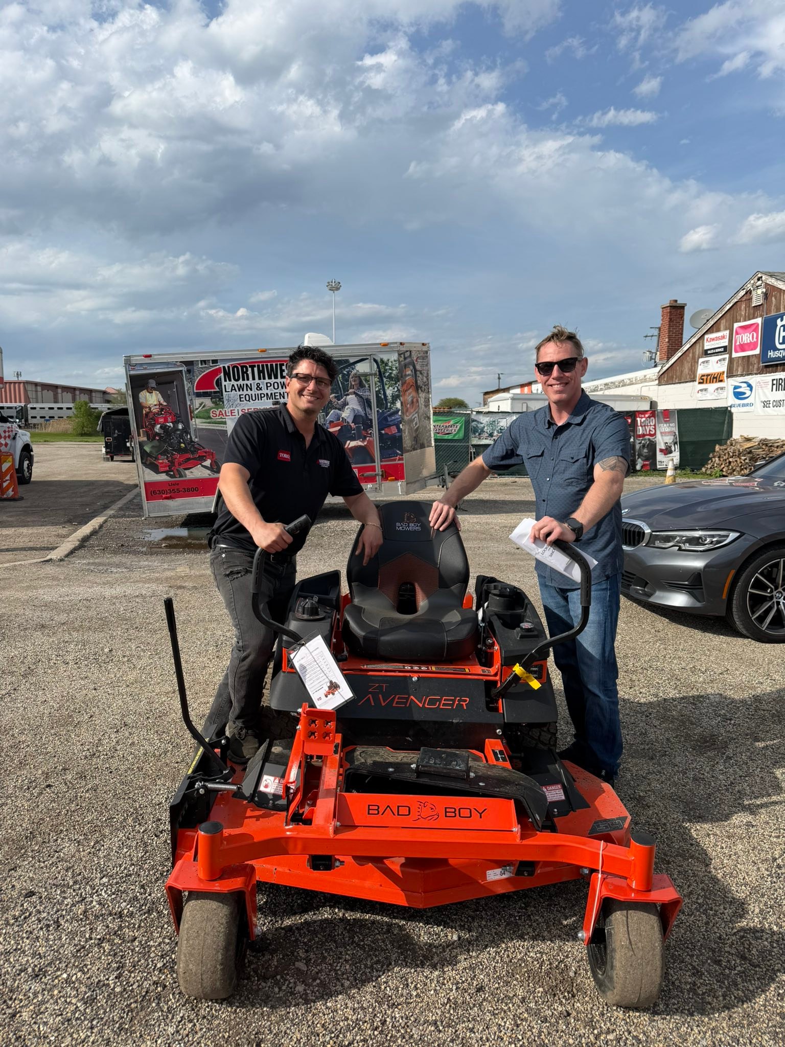 Northwest Lawn & Power Equipment Facebook ad: 2026 Bad Boy Revolt & Avenger going out…
