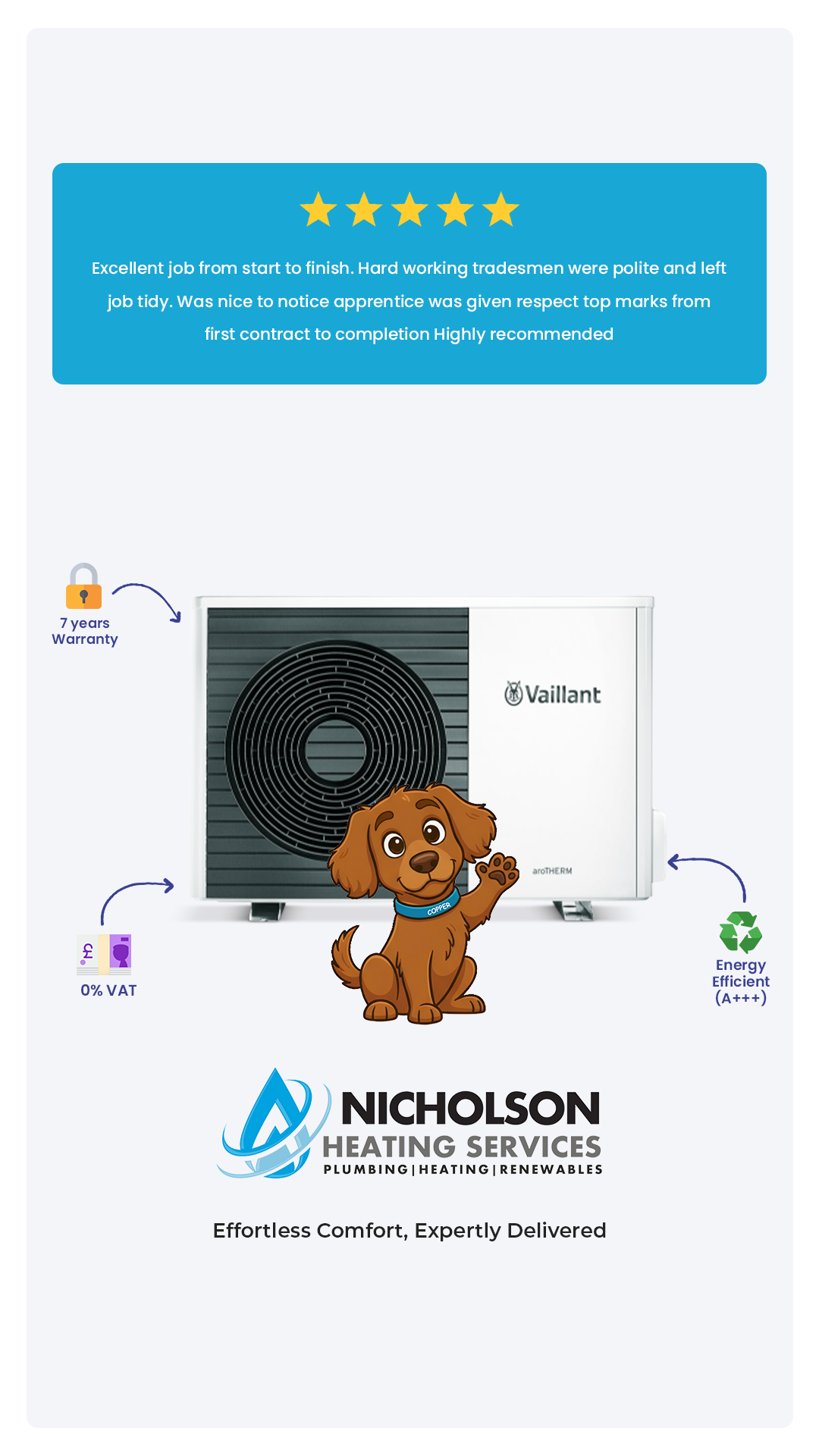 Nicholson Heating Services Facebook ad from Jun 2, 2026