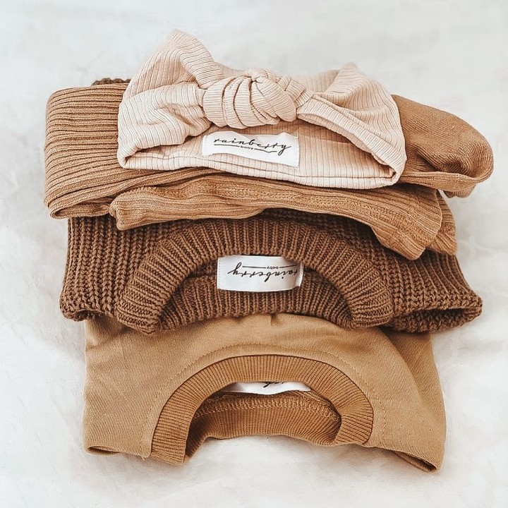 Rainberry Baby Facebook ad: Create a capsule wardrobe with our unique neutral…