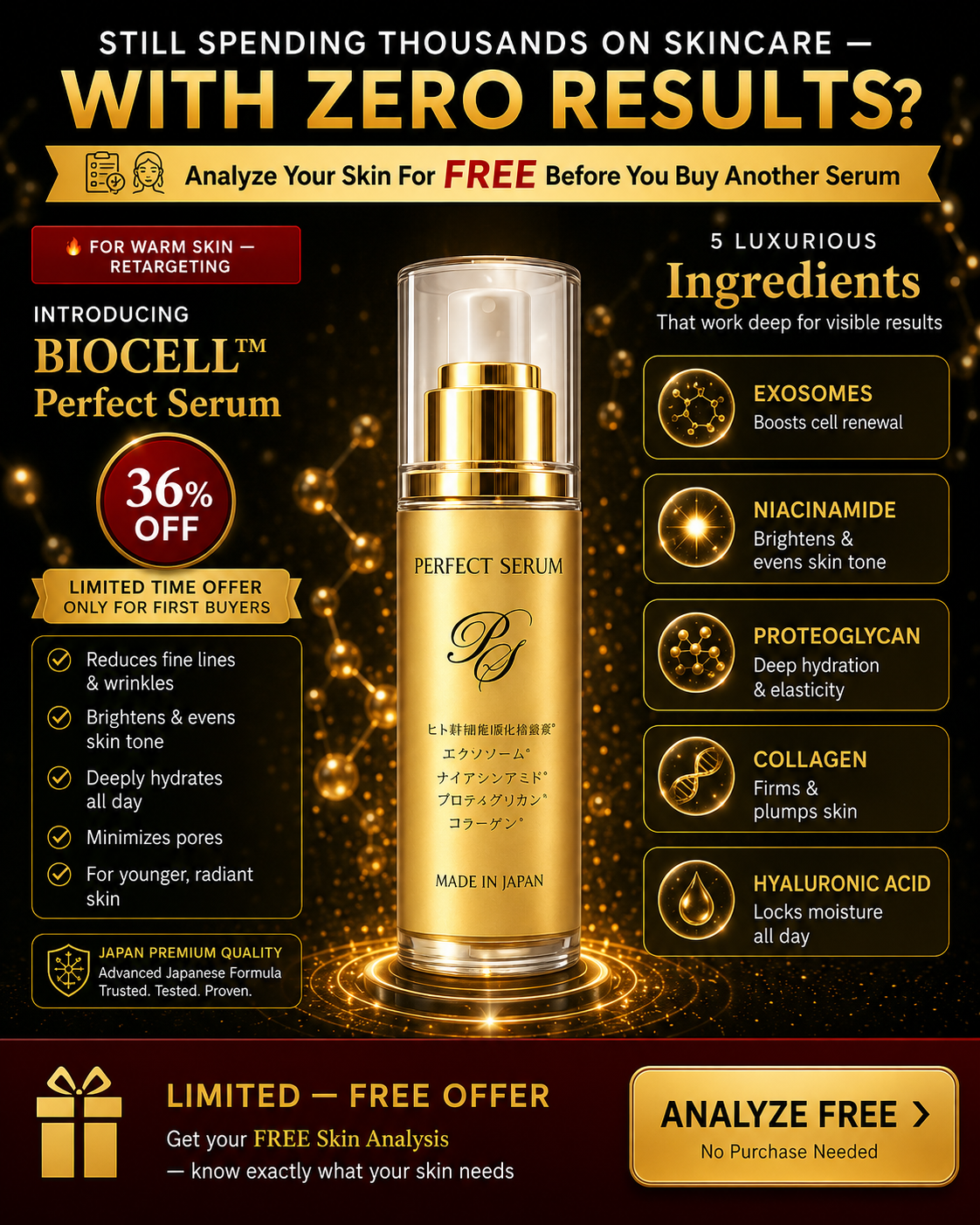 Biocell Japan Facebook ad
