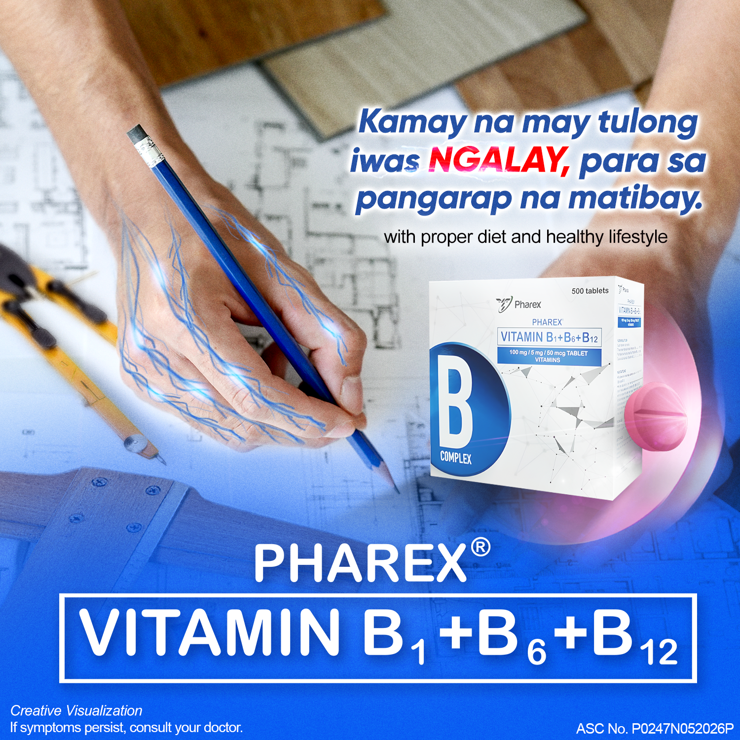 Pharex B-Complex Facebook ad: Walang Bibitiw!