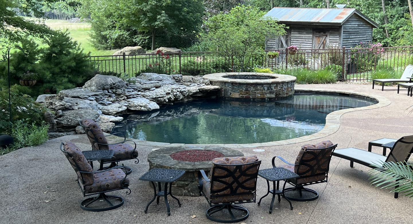 Edwards Pool Construction Facebook ad: Some shots from our service crew this week.
