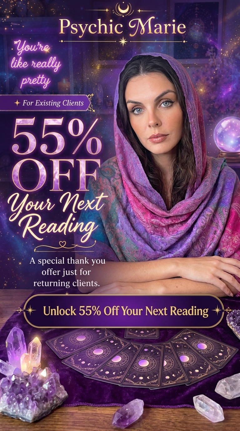Try Psychic Marie Facebook ad