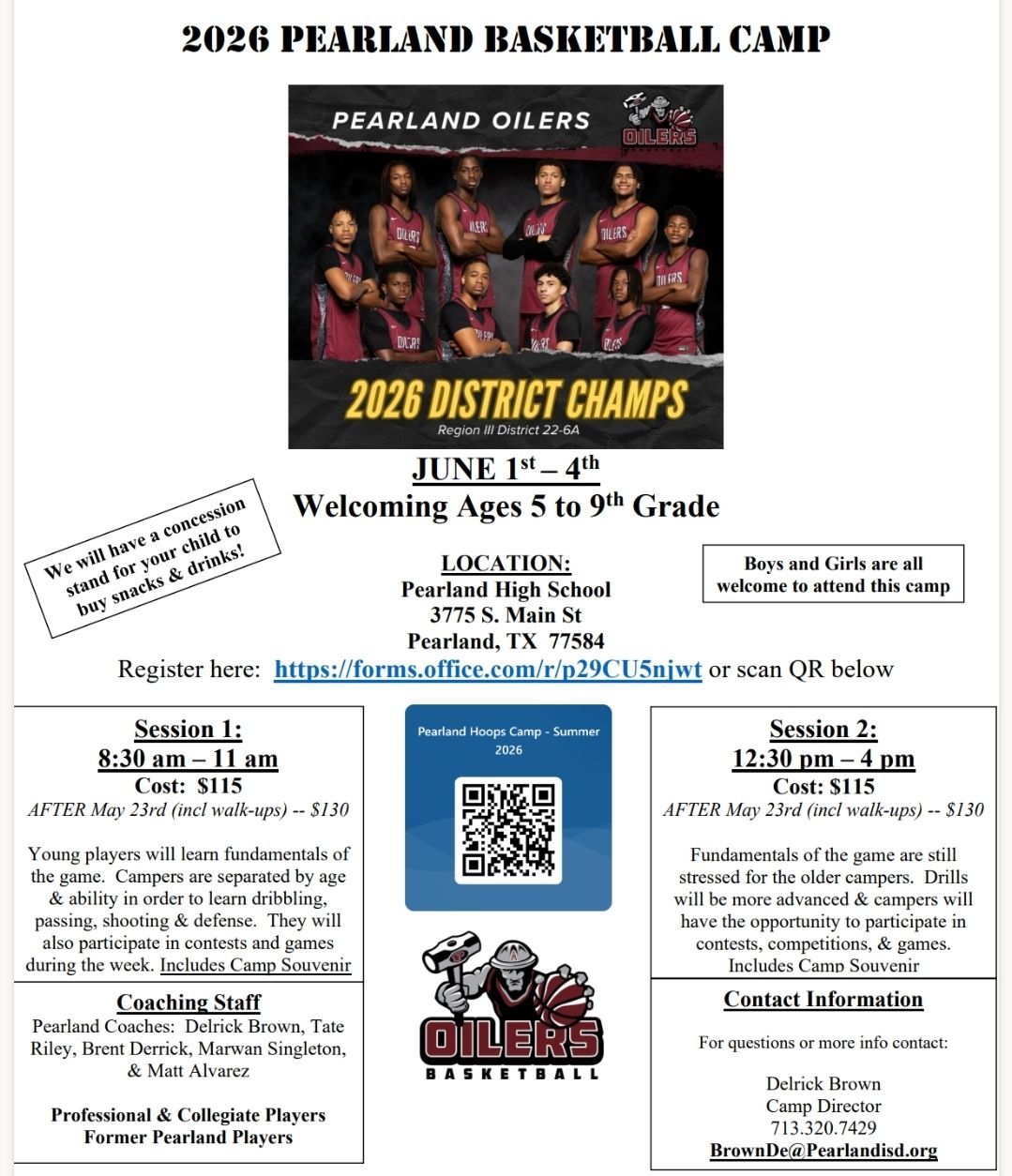Pearland Boys Basketball Facebook ad: This year, Pearland Hoop Camp starts June 1st…