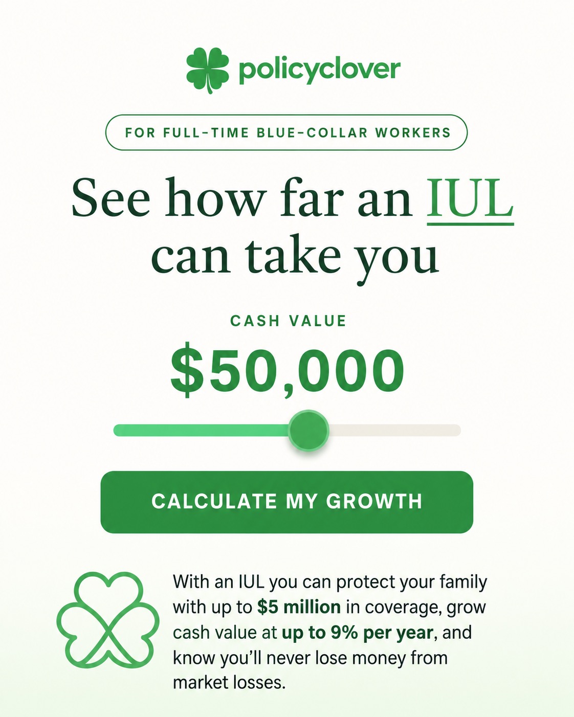 PolicyClover Facebook ad