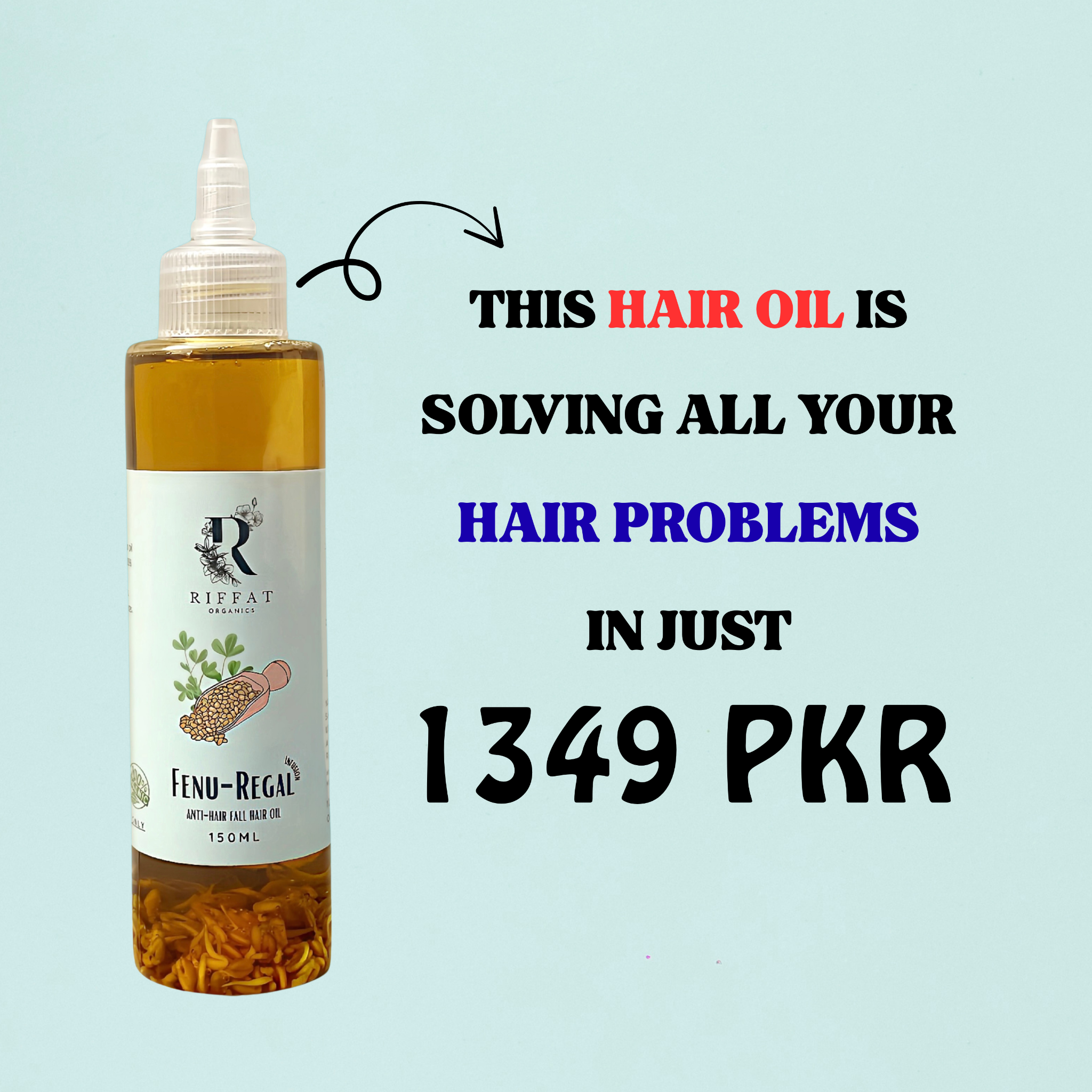 Riffat Organics  Facebook ad