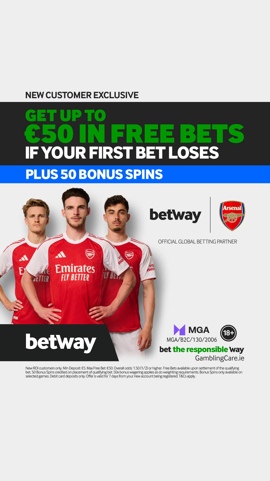 Betway Facebook ad
