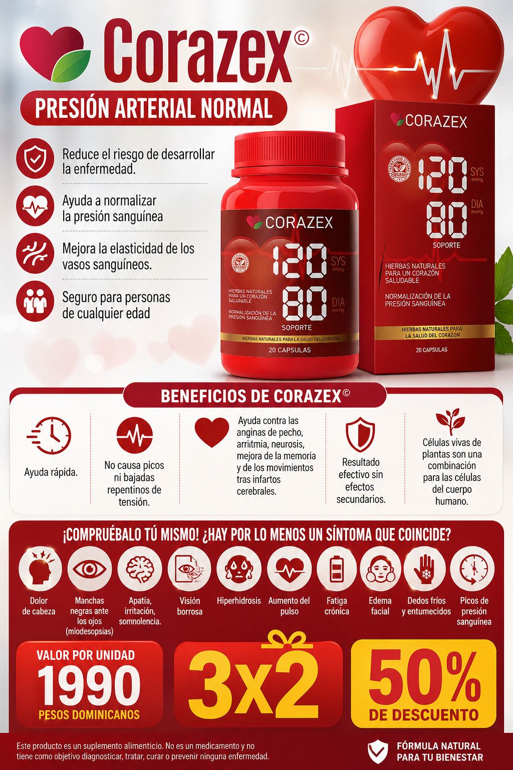 LO MEJOR En Belleza Facebook ad: Con CORAZEX Apoyo para tu bienestar