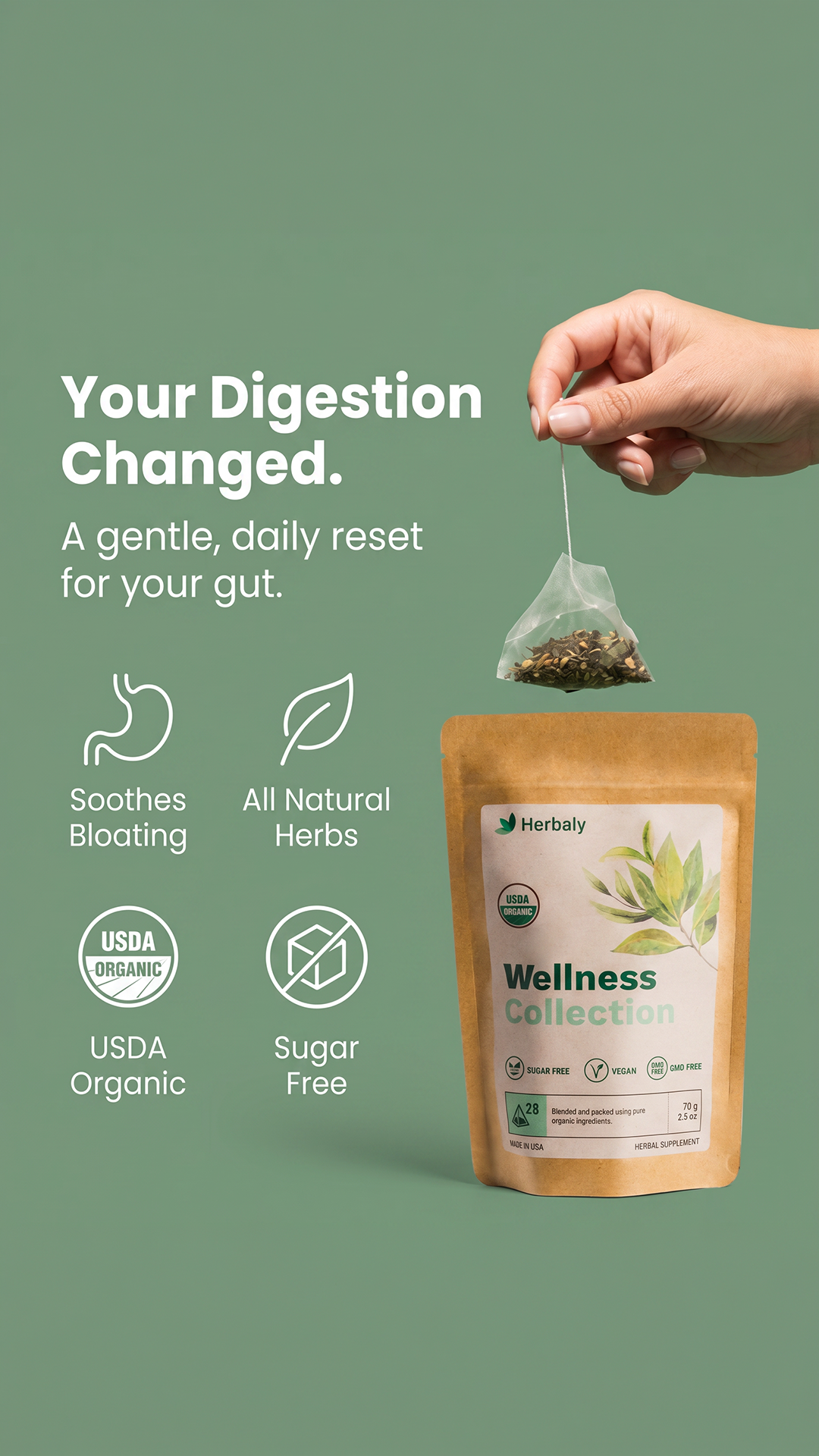 Herbaly Facebook ad