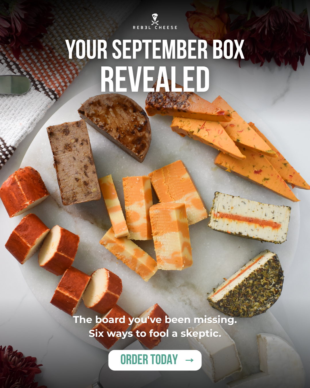 Rebel Cheese Facebook ad