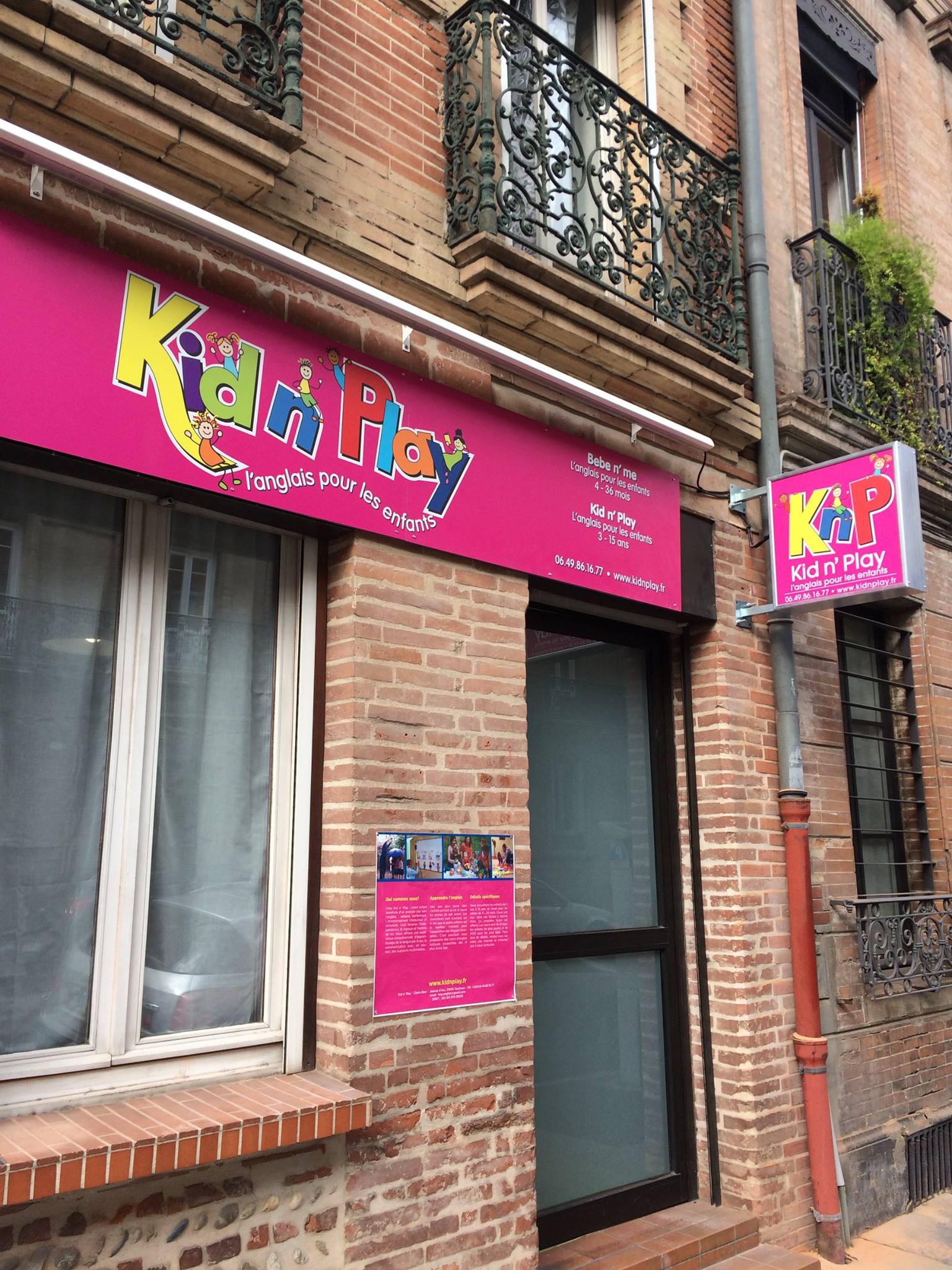 Kid n' Play Facebook ad: Kid n' Play offers English classes for children…