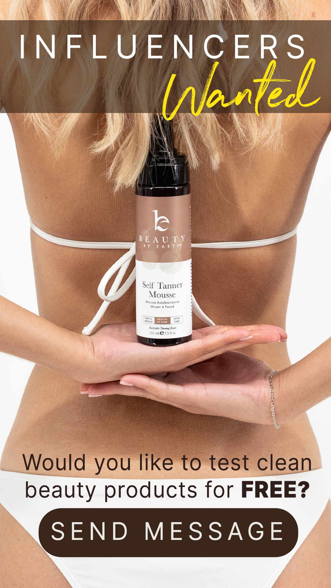 Beauty by Earth Partners Facebook ad: How would you like to try free all-natural…