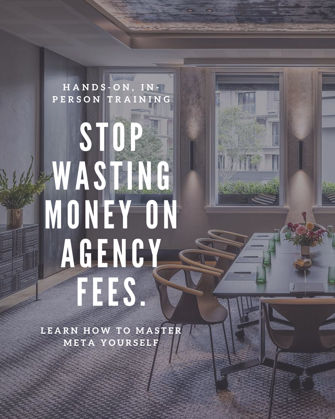 MyAgency Facebook ad: We know… a marketing agency telling you to…