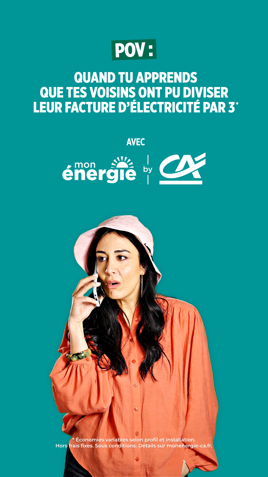 Crédit Agricole Facebook ad: Pourquoi pas vous? Passez au solaire