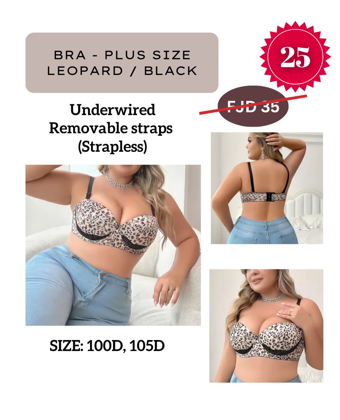 Lingerie Boutique in Fiji Facebook ad: DISCOUNTED ITEMS & MORE IN STORE