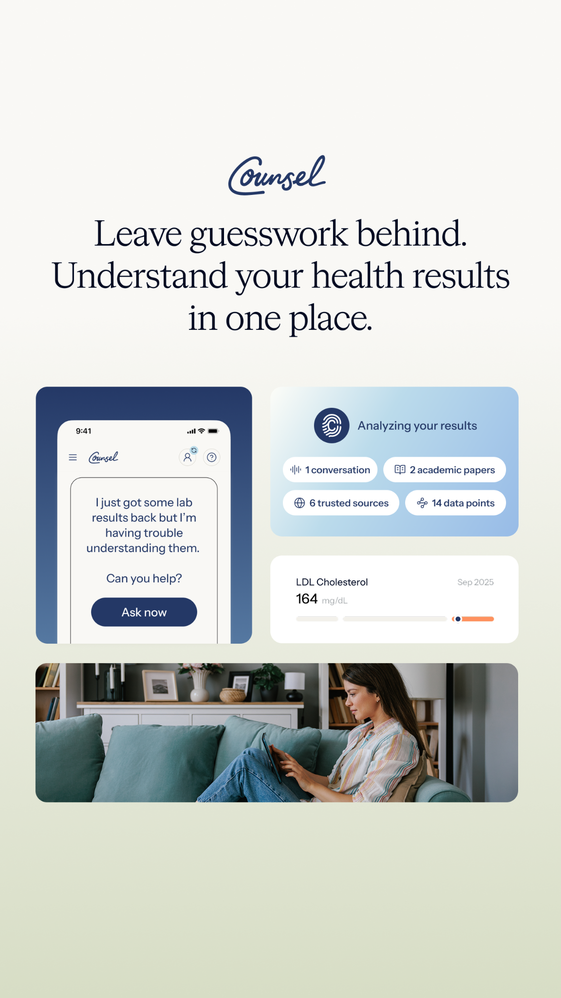Counsel Health Facebook ad