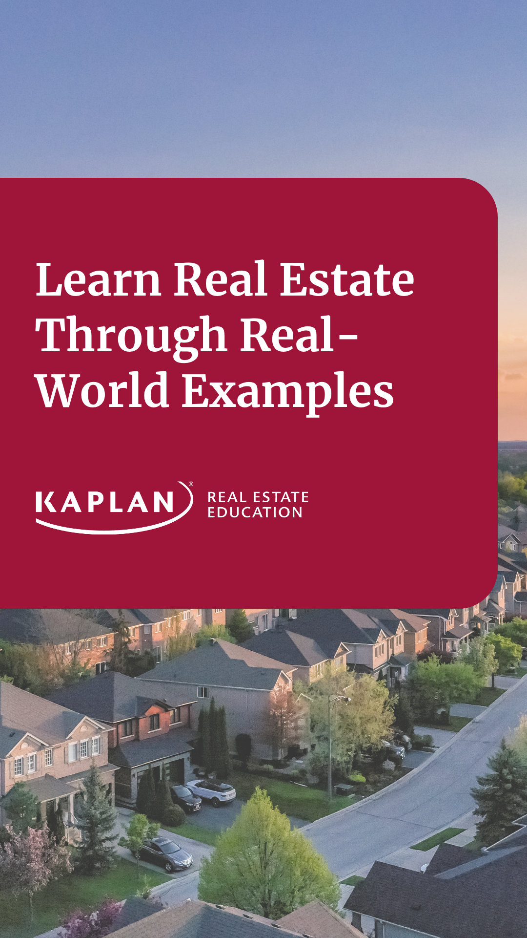 Kaplan Real Estate Education Facebook ad