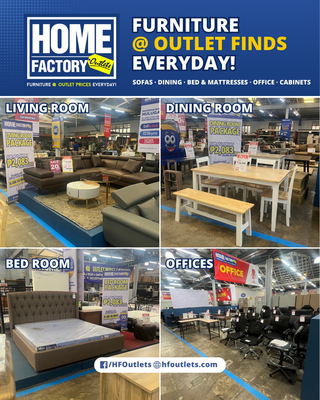 Home Factory Outlets Facebook ad