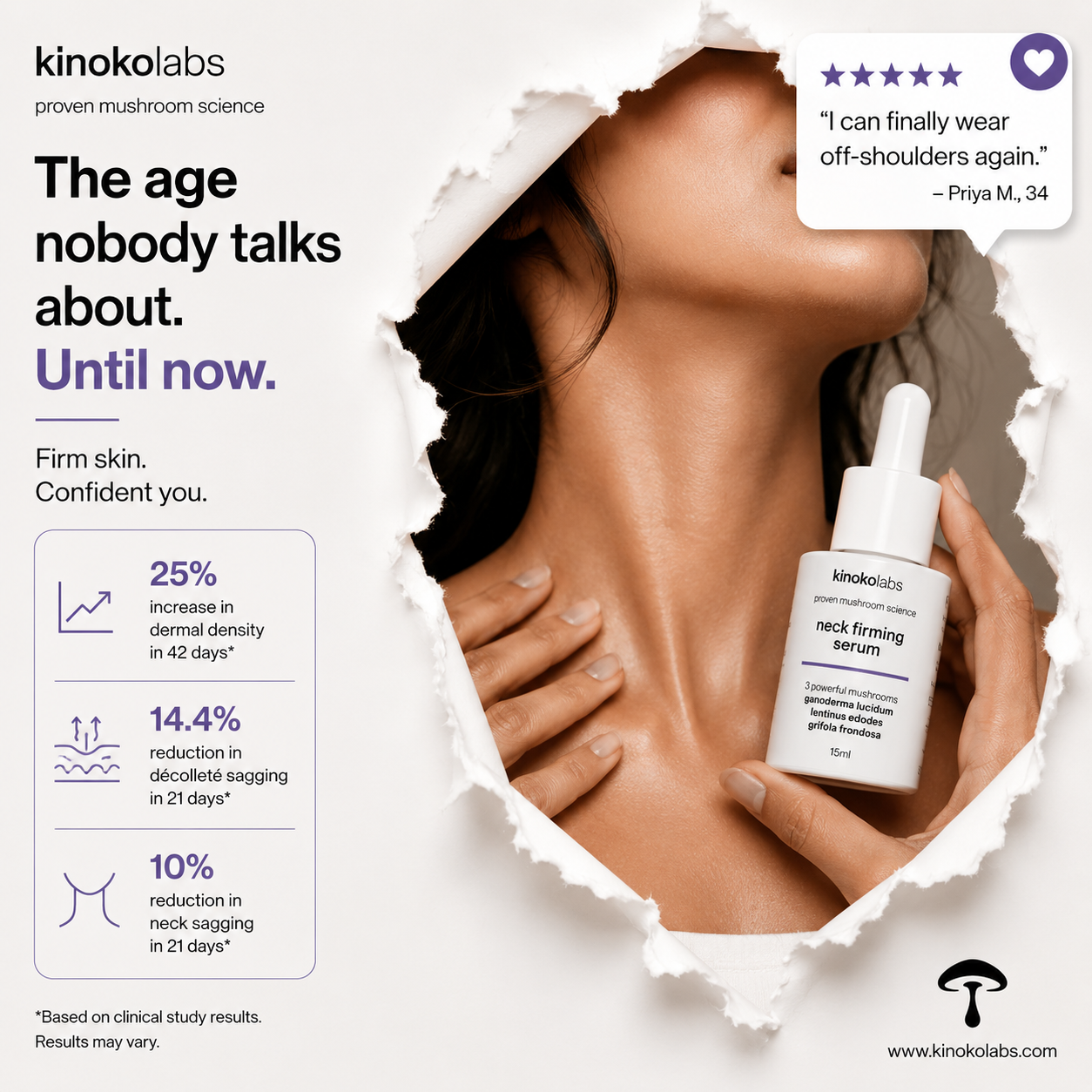 Kinoko.labs Facebook ad