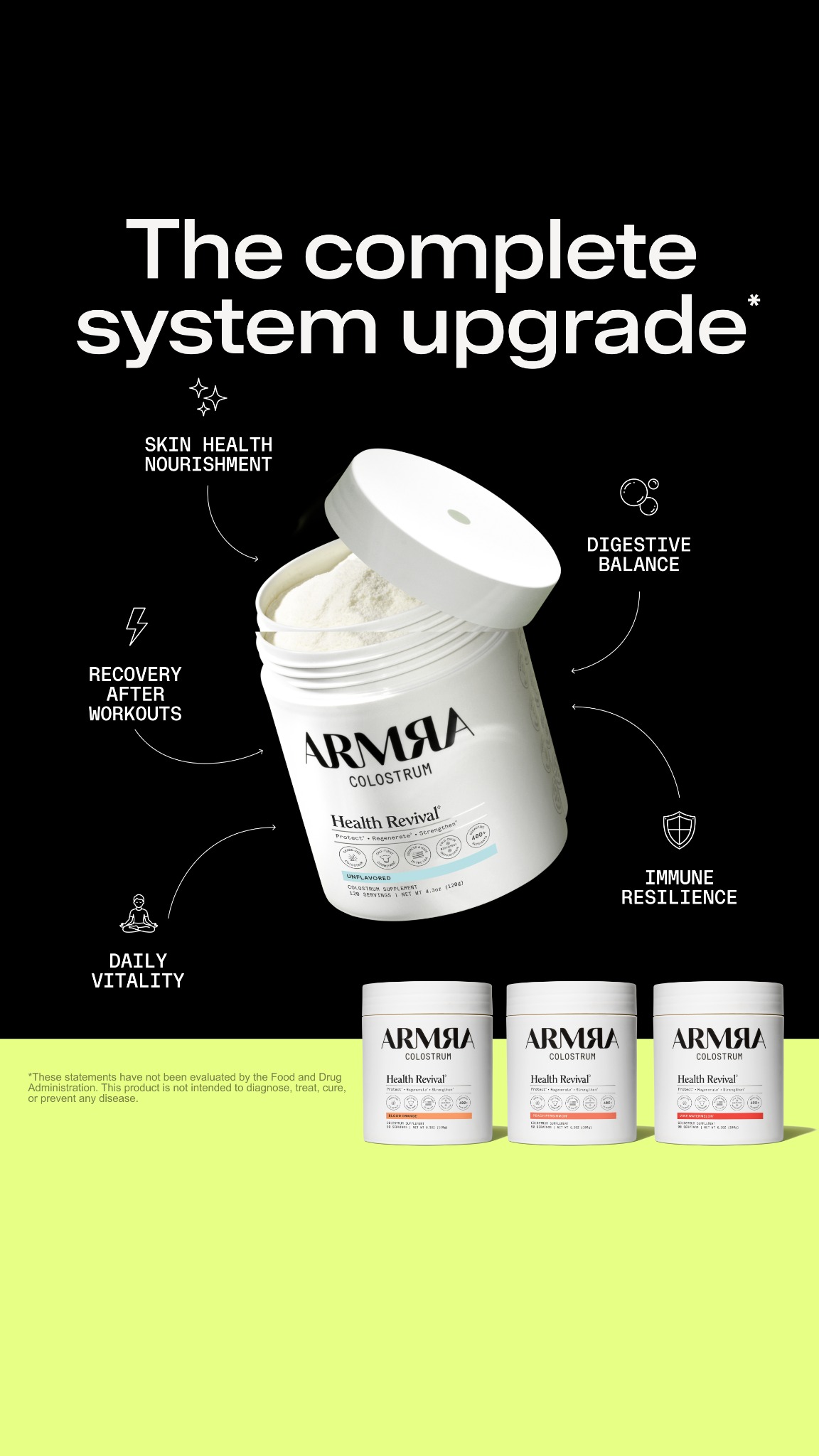 ARMRA Facebook ad