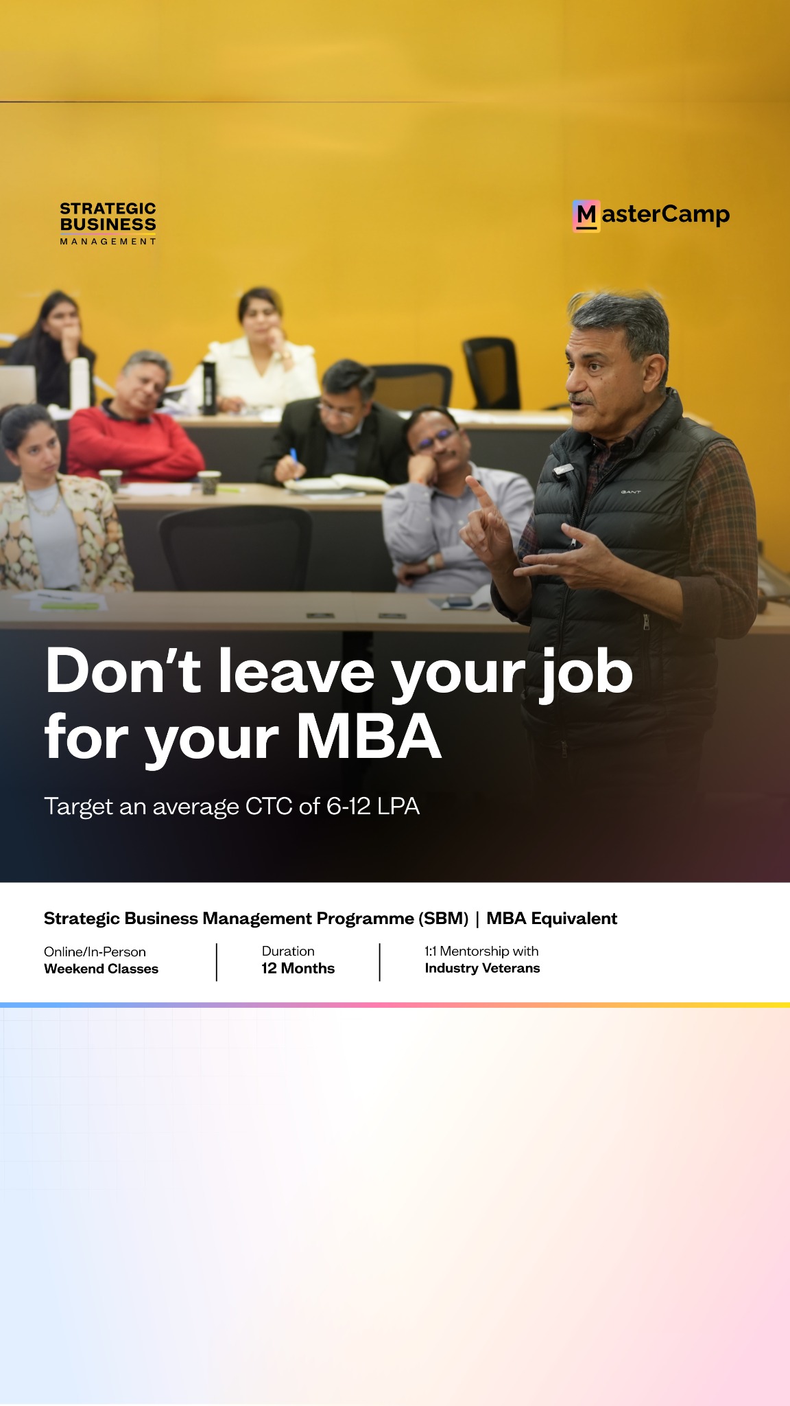 MasterCamp Facebook ad