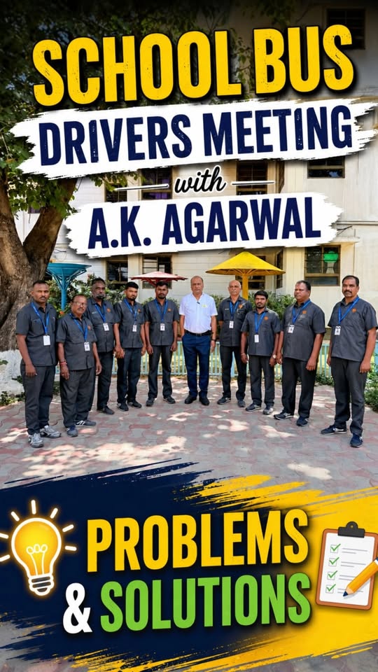 AK Agarwal Facebook ad: School Bus Drivers Meeting led by A.K.