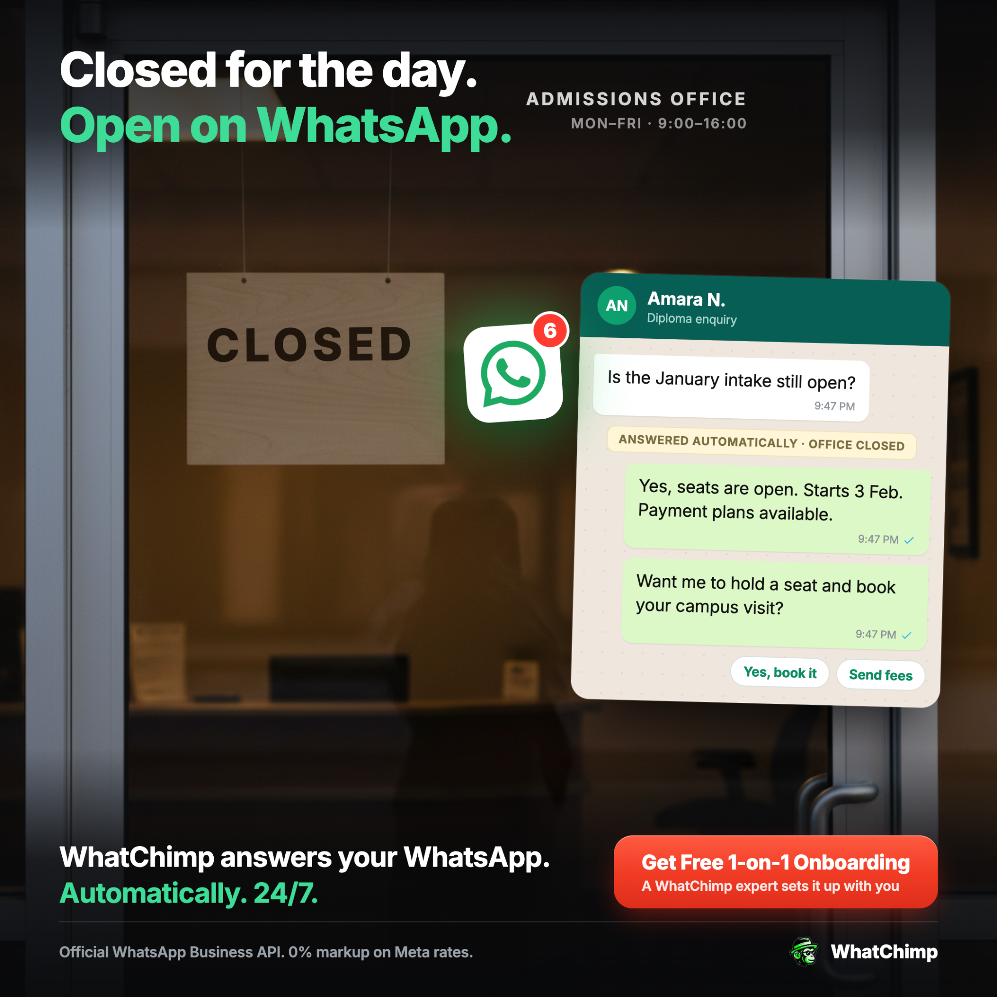 WhatChimp Facebook ad