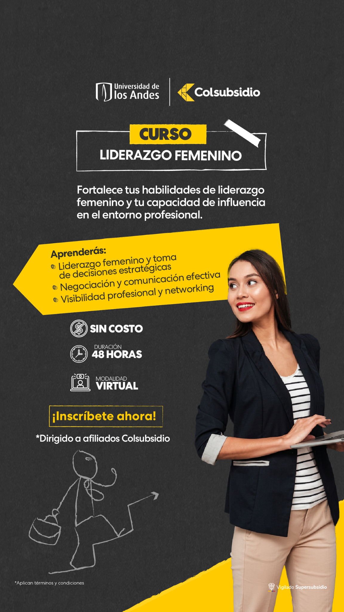 Colsubsidio Facebook ad: Liderazgo femenino Uniandes