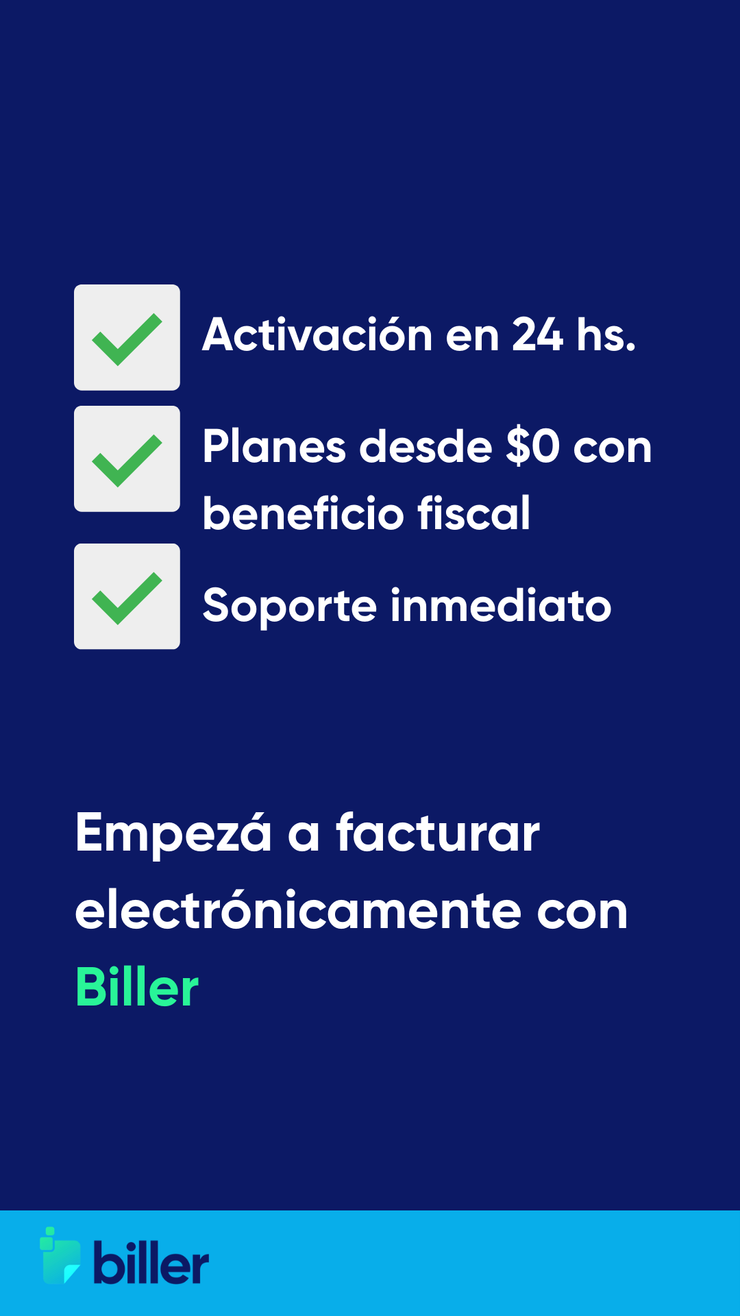 Biller Facebook ad