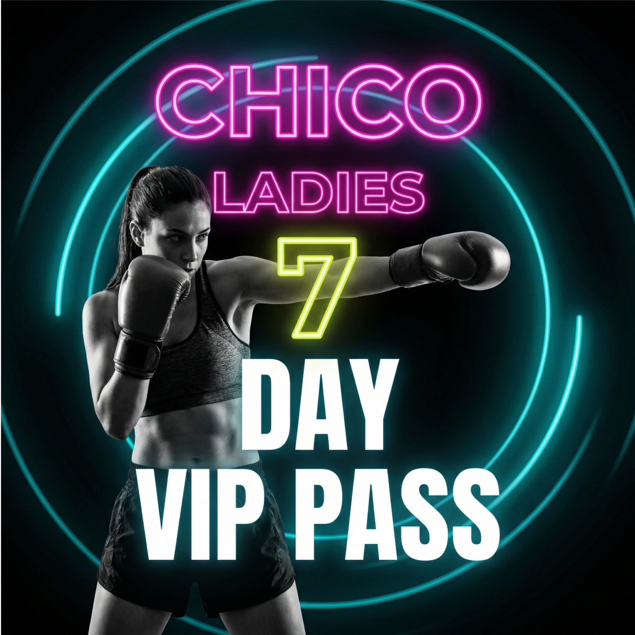 Sweet Fitness Kickboxing - Chico Facebook ad: 7 Days FREE + Over $149 in Gear!