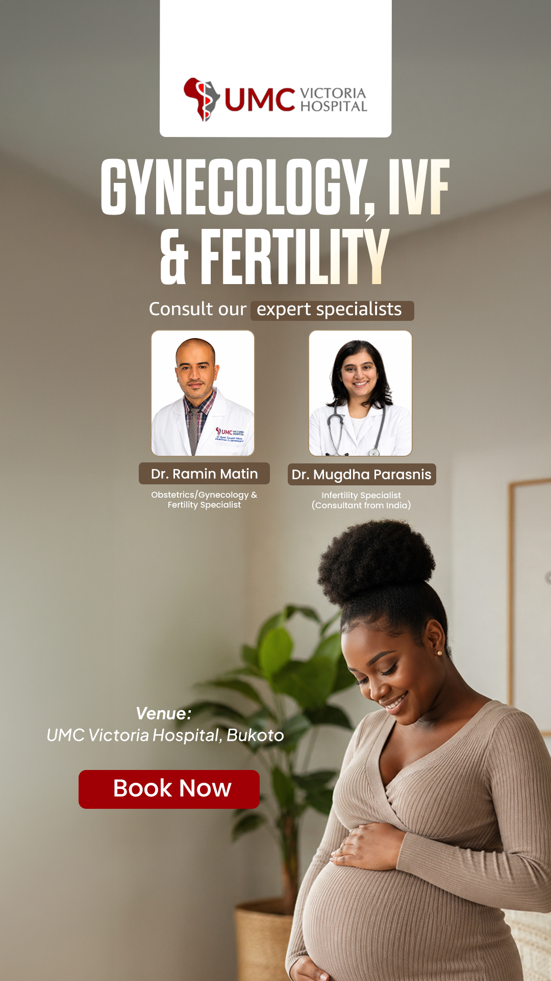 UMC Victoria Hospital - Uganda Facebook ad: Gynecology, IVF & Fertility, Kampala