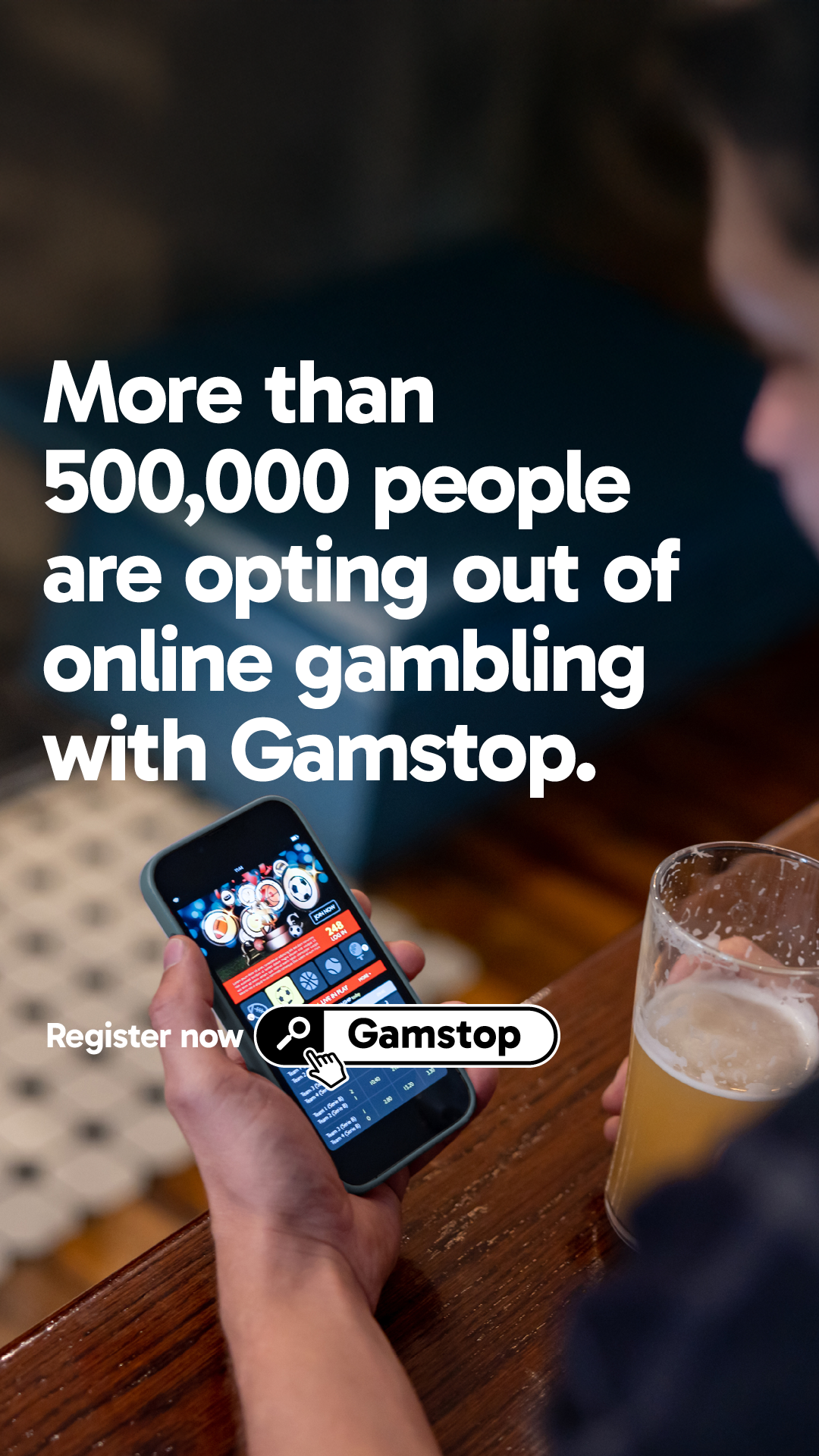 Gamstop Facebook ad