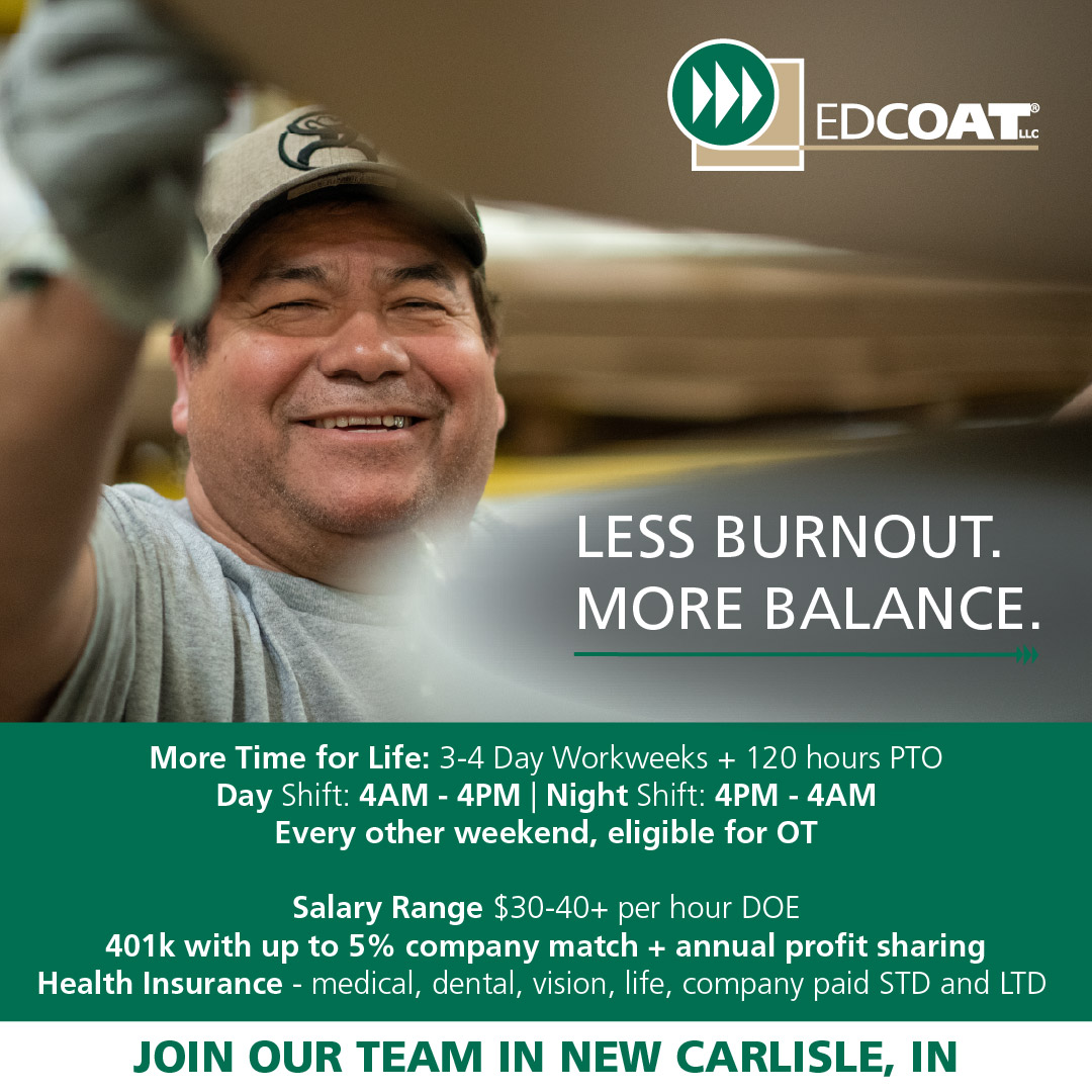 EDCOAT Careers Facebook ad from Feb 12, 2026