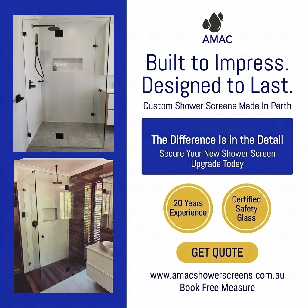 AMAC Showerscreens & Robes Facebook ad