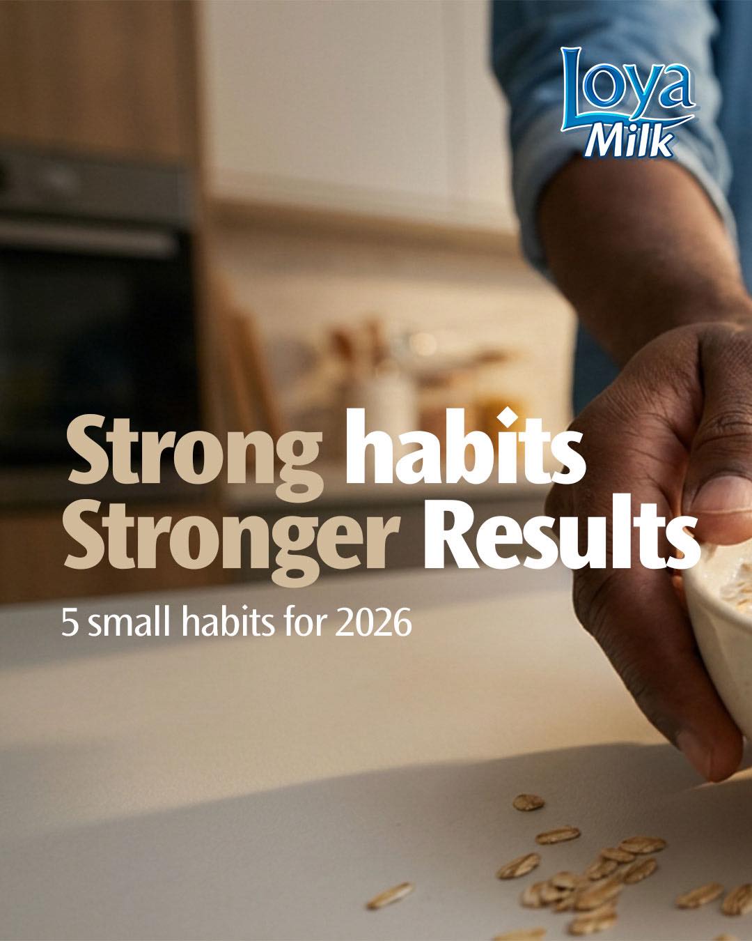 Loyamilk Facebook ad: Good days are built from simple habits.