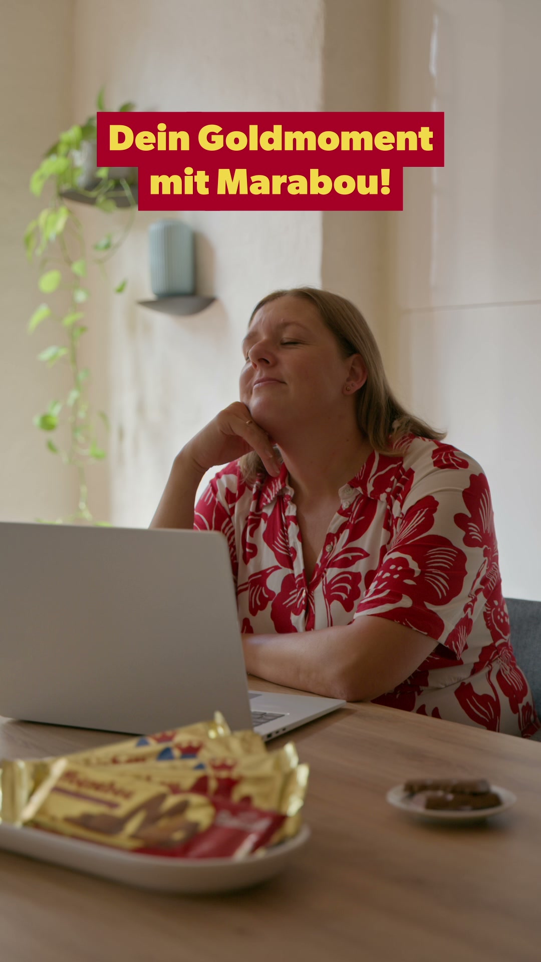 Marabou Deutschland Facebook ad: Marabou macht Goldmomente möglich.