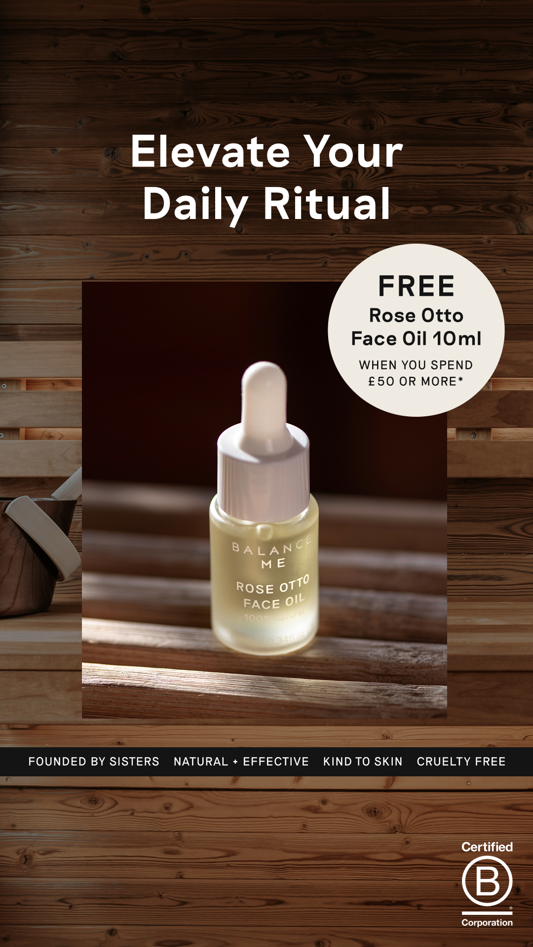 Balance Me Skincare Facebook ad