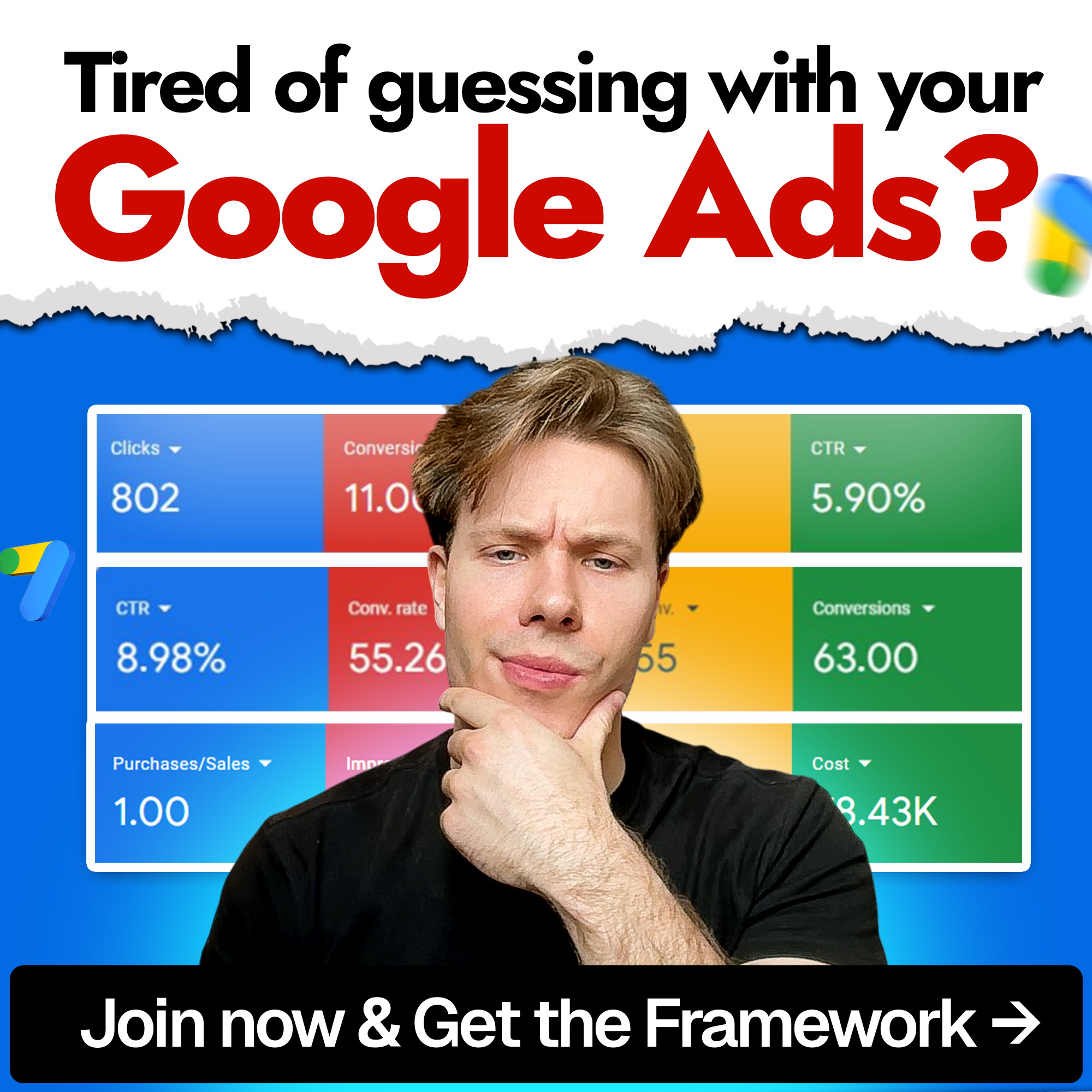 Brandon Ewing does Google Ads Facebook ad