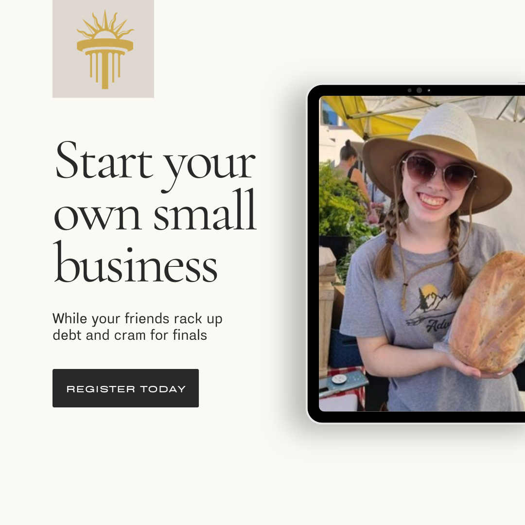 Rising Entrepreneur Institute Facebook ad: While They Study, You Could Be Earning
